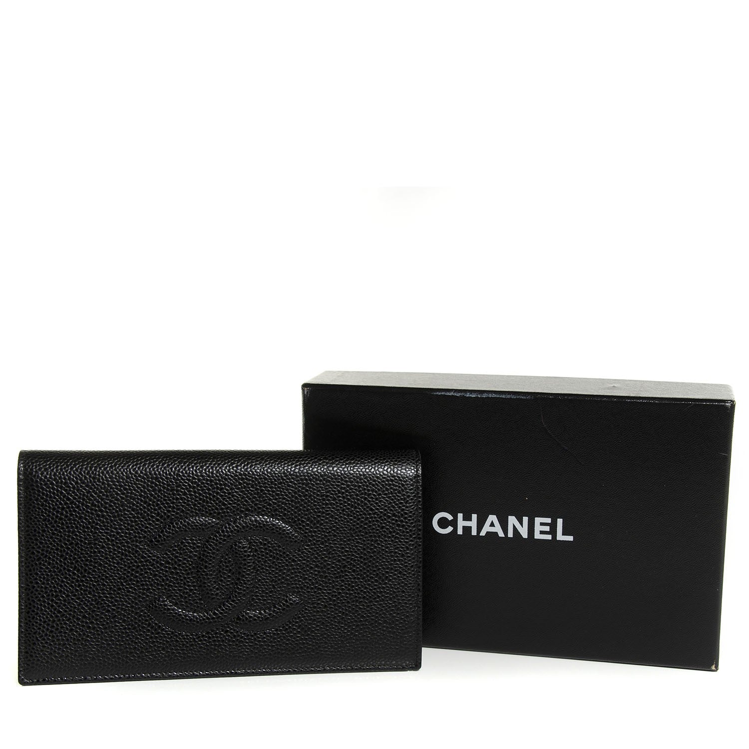 Chanel Caviar Timeless CC Yen Wallet Black 5 of 9