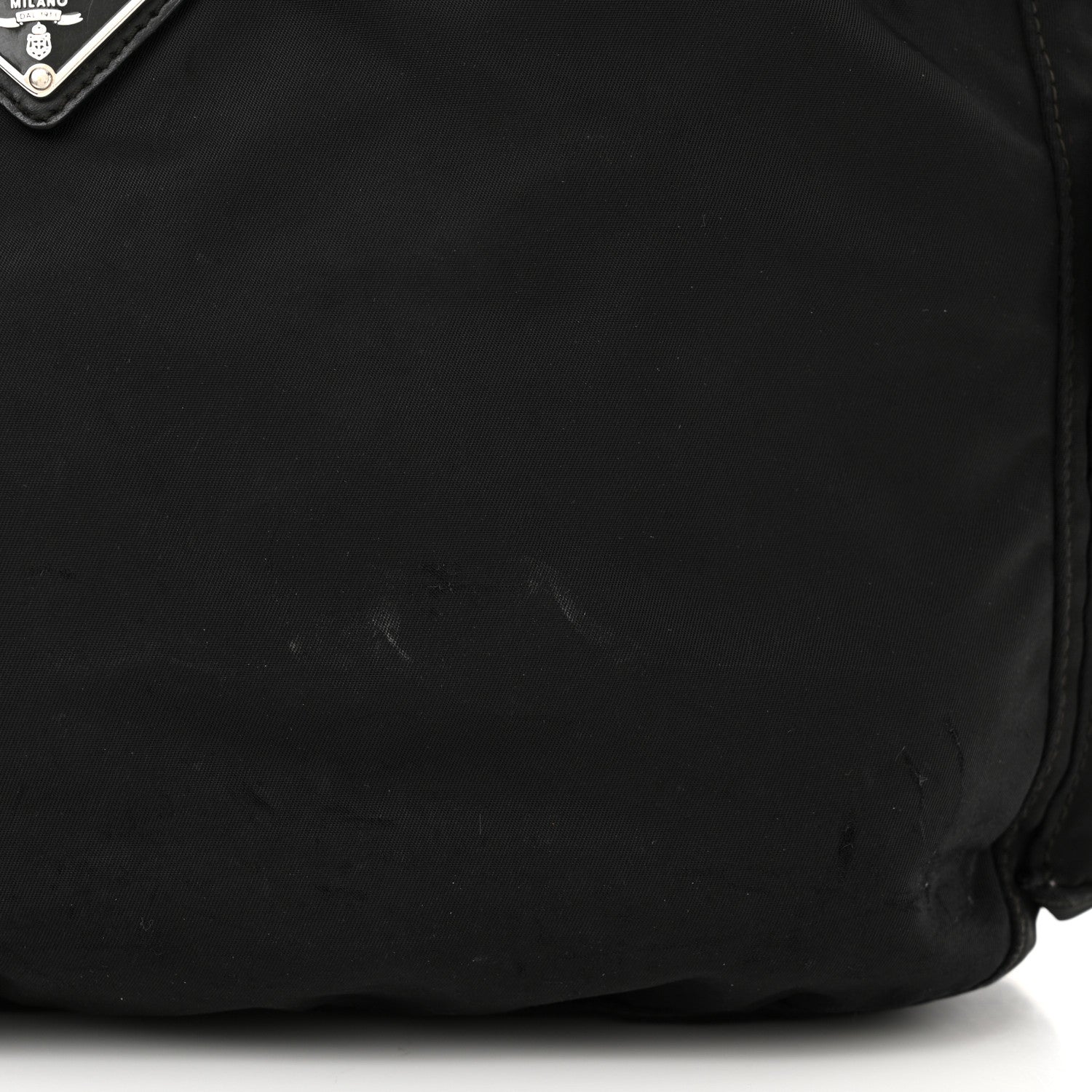 Prada Re-Nylon Vela Saffiano Pocket Double Zip Shoulder Bag Black 11 of 14