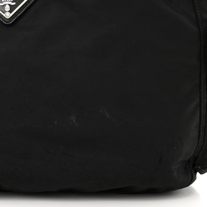 Prada Re-Nylon Vela Saffiano Pocket Double Zip Shoulder Bag Black 11 of 14