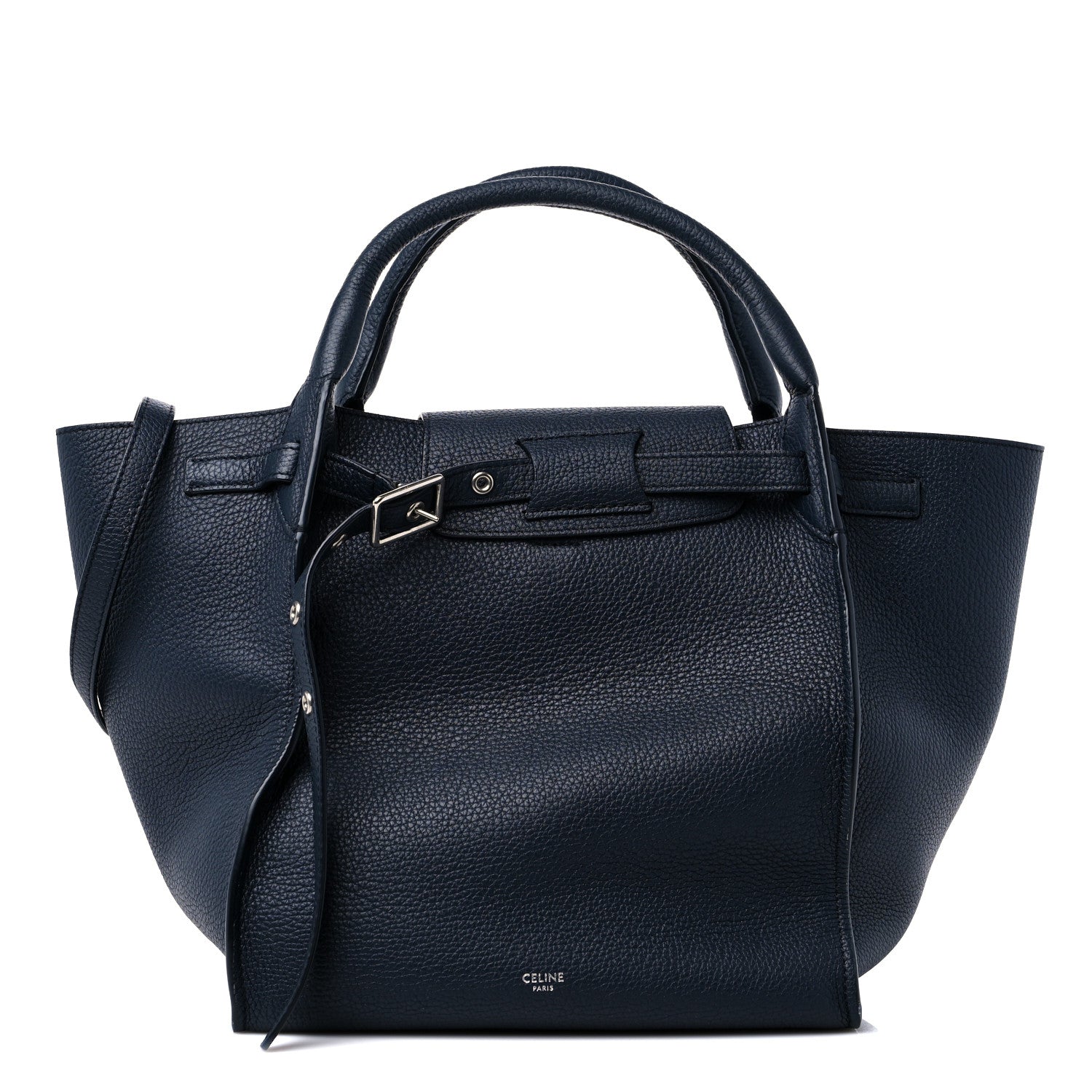 Celine Supple Grained Calfskin Small Big Bag Dark Blue 1 of 15