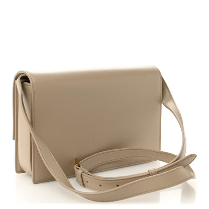 Saint Laurent Smooth Calfskin Suede Medium Bellechasse Bag Dark Beige 3 of 10
