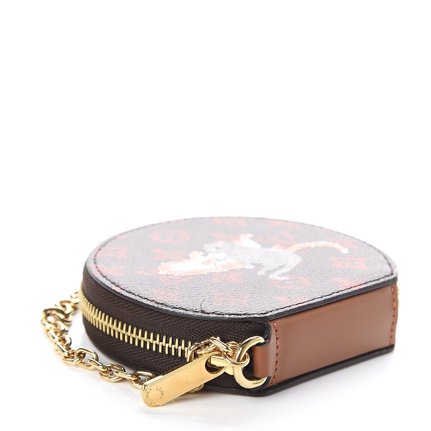 Louis Vuitton Calfskin Catogram Micro Boite Chapeau Marron 3 of 5