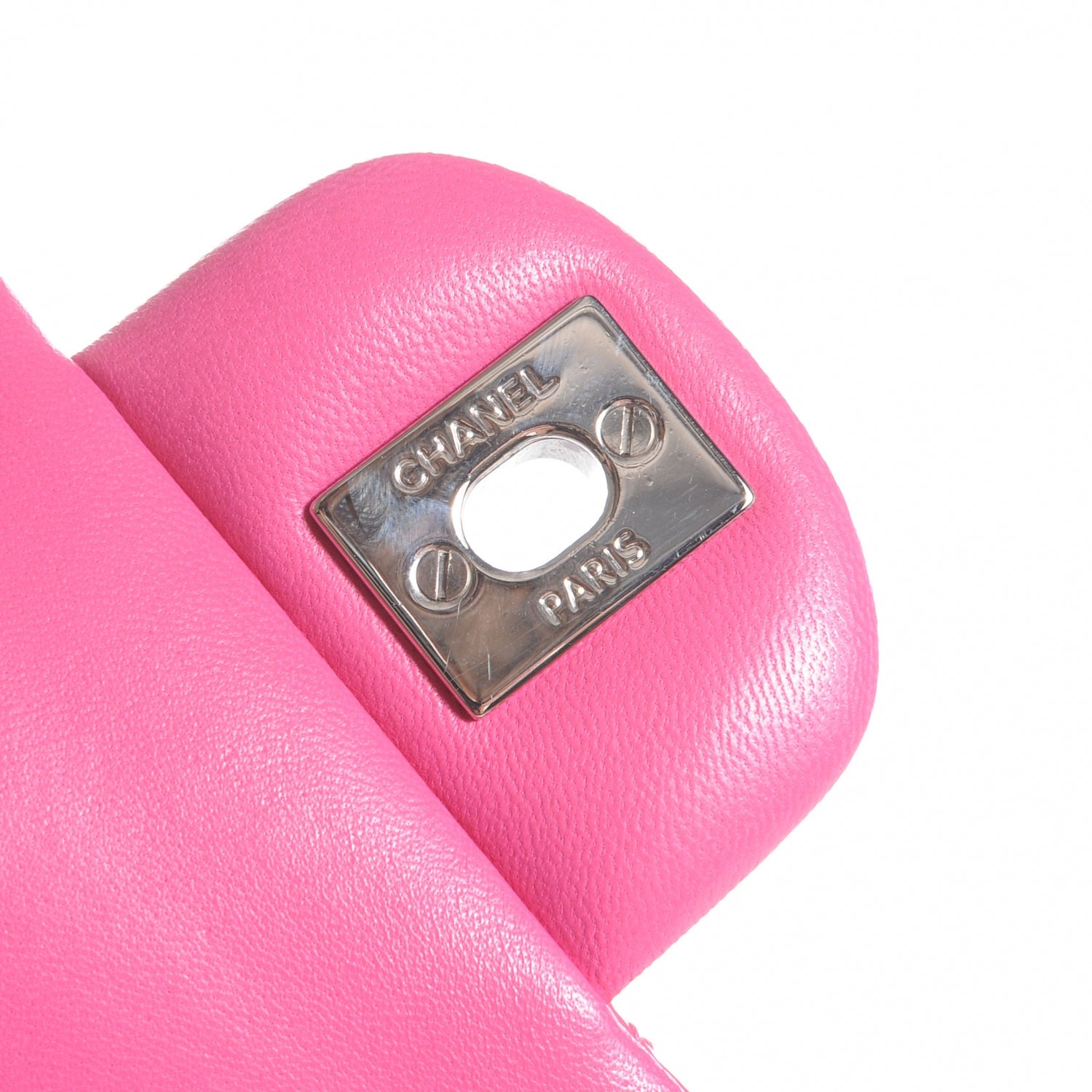 Chanel Patent Quilted Medium Double Flap Pink 9 of 9