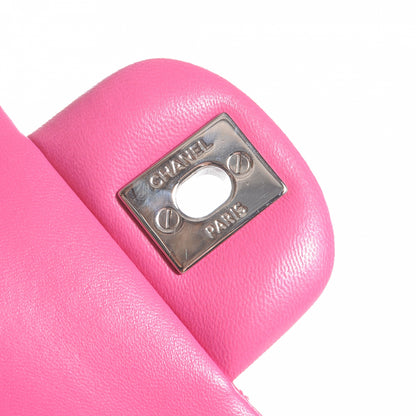 Chanel Patent Quilted Medium Double Flap Pink 9 of 9
