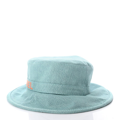 Chanel Denim CC Bucket Hat M Light Blue 4 of 8