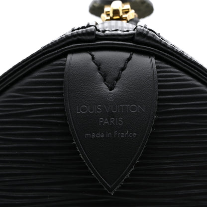 Louis Vuitton Epi Speedy 30 Black 6 of 10