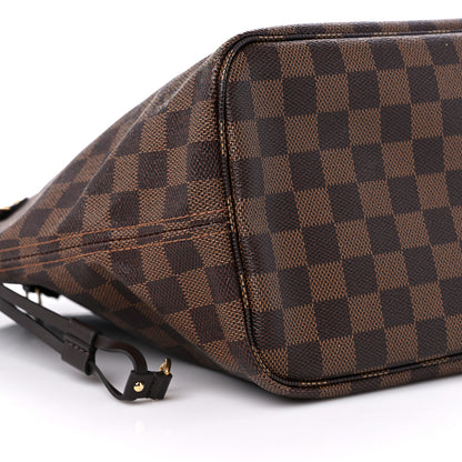 Louis Vuitton Damier Ebene Neo Neverfull MM Rose Ballerine 8 of 11