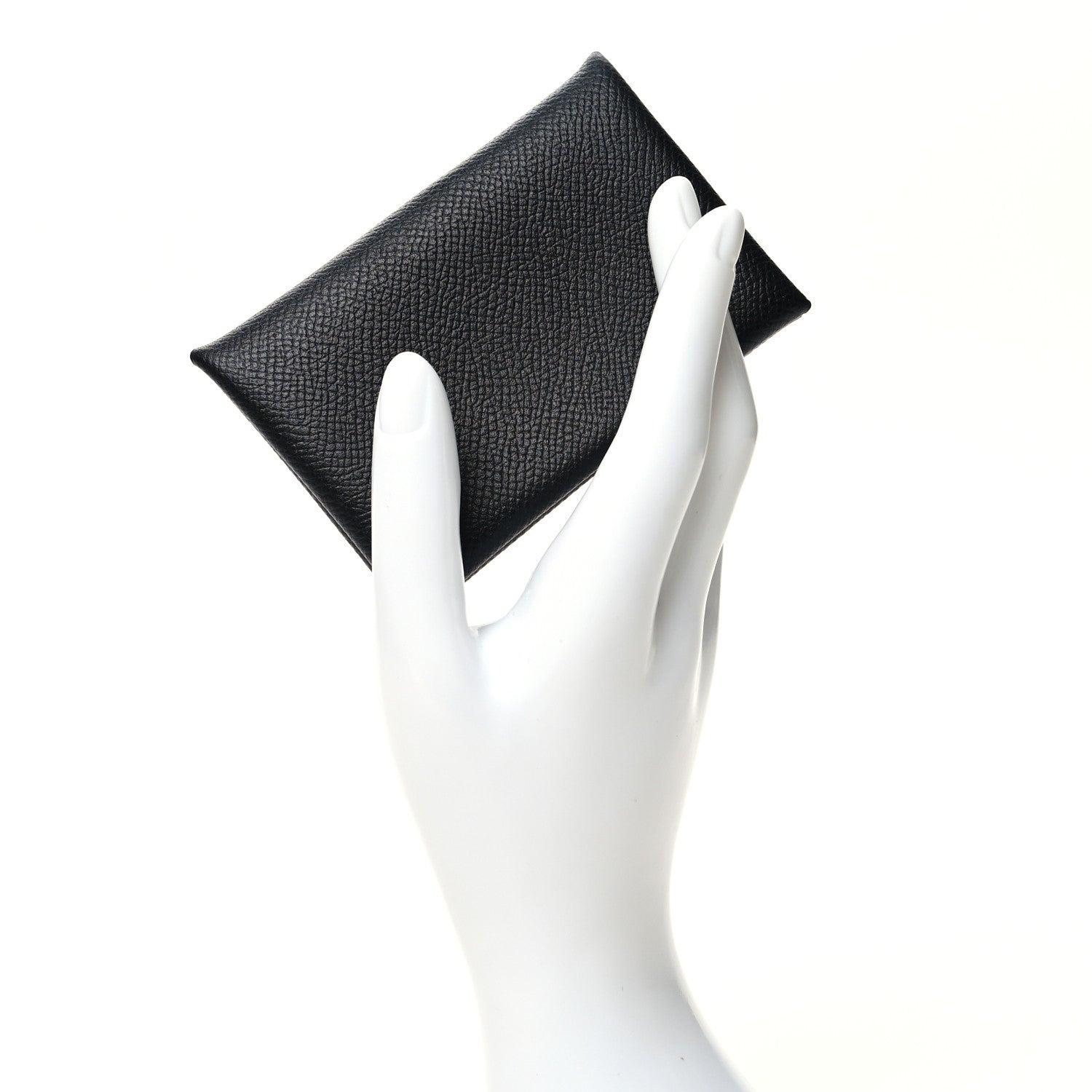 Hermes Epsom Calvi Card Case Black 2 of 12