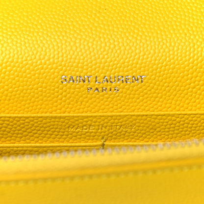 Saint Laurent Grain De Poudre Classic Monogram Kate Tassel Chain Wallet Mimosa 5 of 10