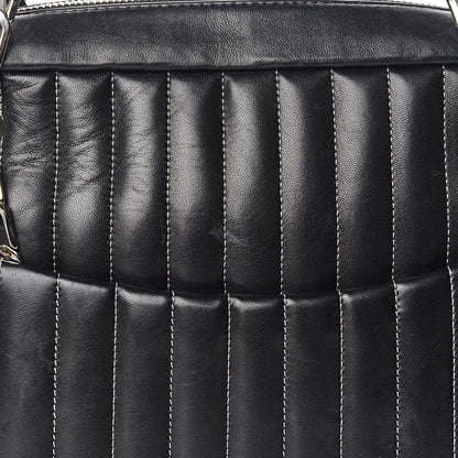 Chanel Lambskin Vertical Quilted Mademoiselle Camera Case Black 14 of 14