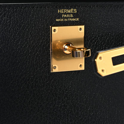 Hermes Chevre Chamkila Kelly Elan Black 6 of 11