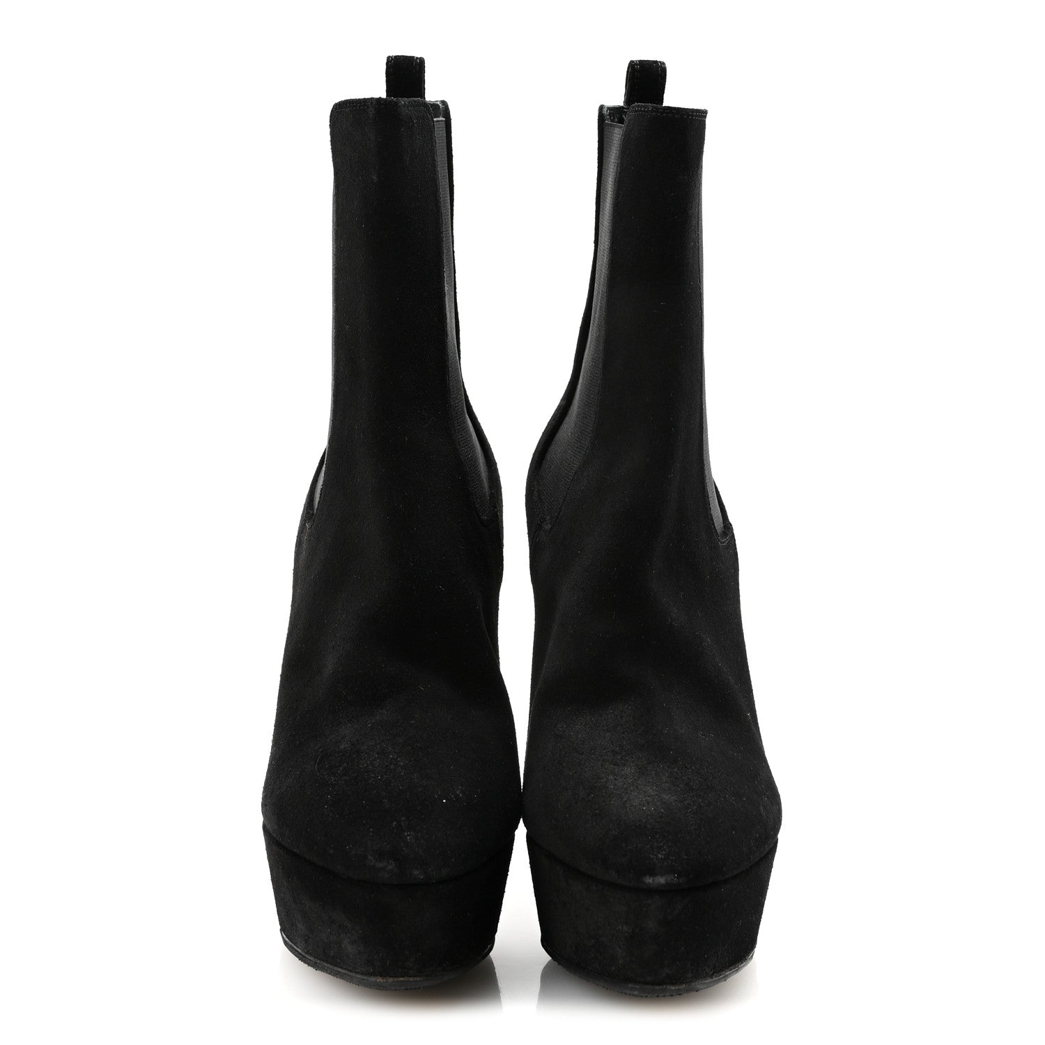 Saint Laurent Suede Vika 95 Chelsea Boot 38 Black 3 of 9