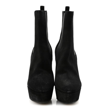 Saint Laurent Suede Vika 95 Chelsea Boot 38 Black 3 of 9