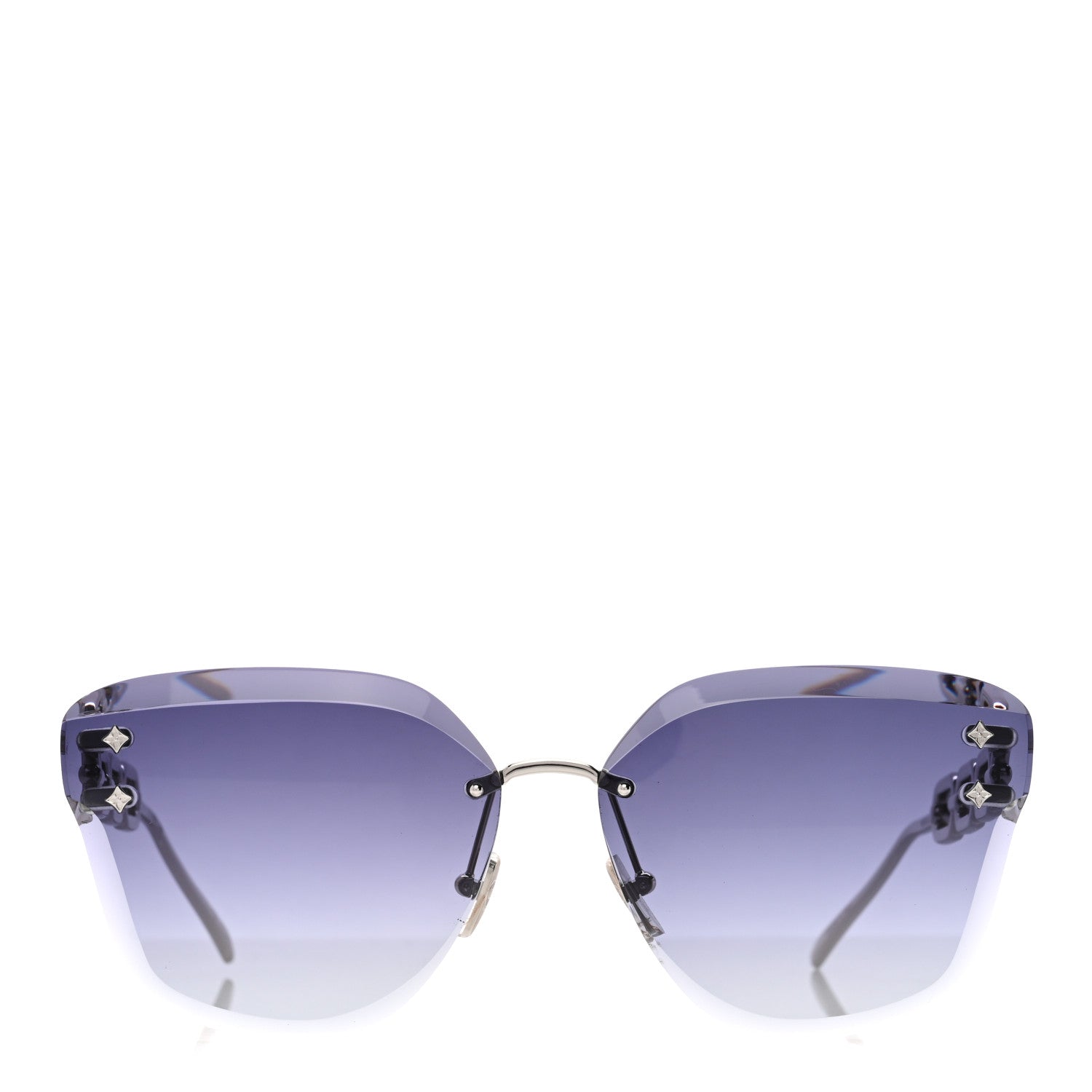 Louis Vuitton Metal LV Jewel Sunglasses Z2142U Silver Grey 2 of 6