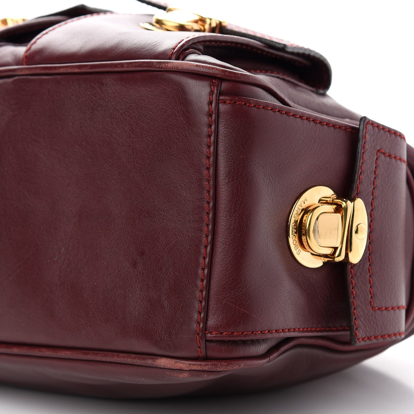 Calfskin Mercer Sofia Hobo Bag Merlot