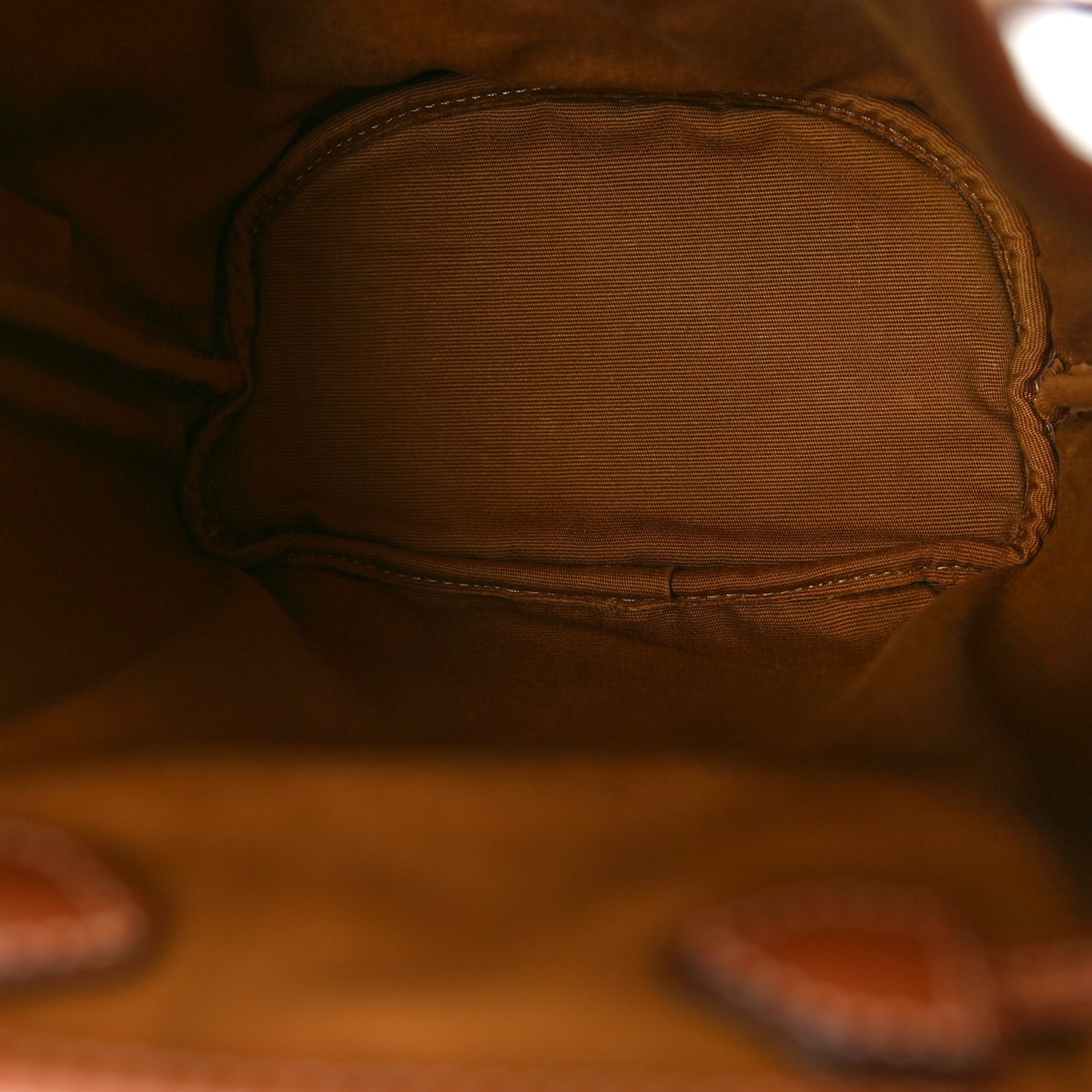 Triomphe Canvas Calfskin Mini Folco Backpack Tan
