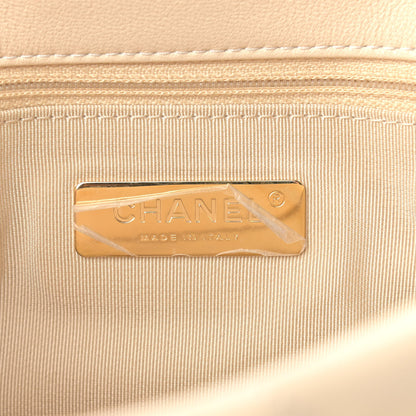 Chanel Lambskin Quilted Medium Chanel 19 Flap Beige 6 of 9