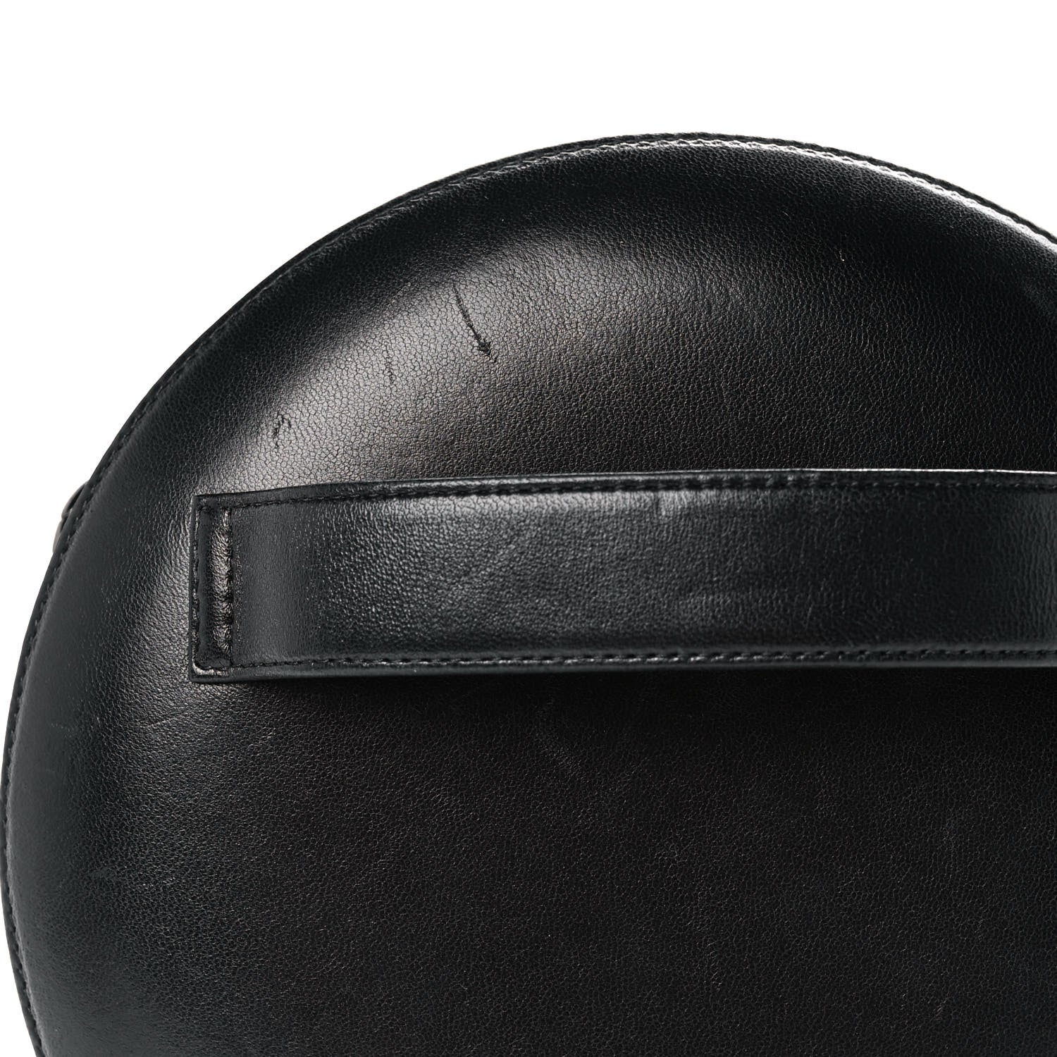Chanel Lambskin Chain Fringe Round Clutch With Chain Black 11 of 15