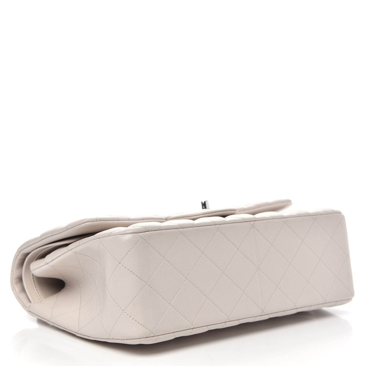 Chanel Caviar Quilted Jumbo Double Flap Ivory 5 of 14