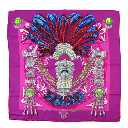 Hermes Silk Mexique Scarf 90 Fuchsia 1 of 3