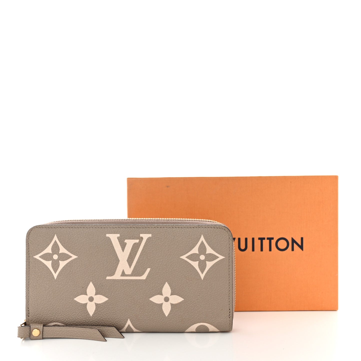 Empreinte Monogram Giant Zippy Wallet Tourterelle Creme