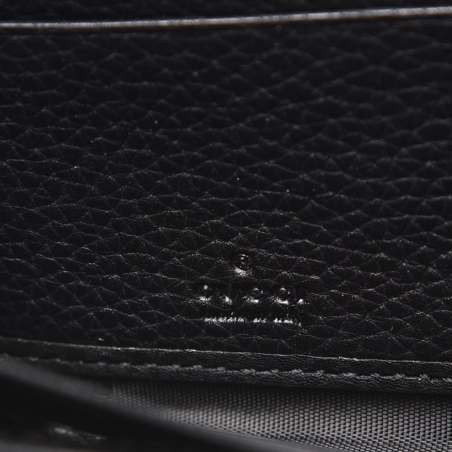 Gucci Cellarius Calfskin GG Marmont Charm Zip Around Wallet Black 6 of 8