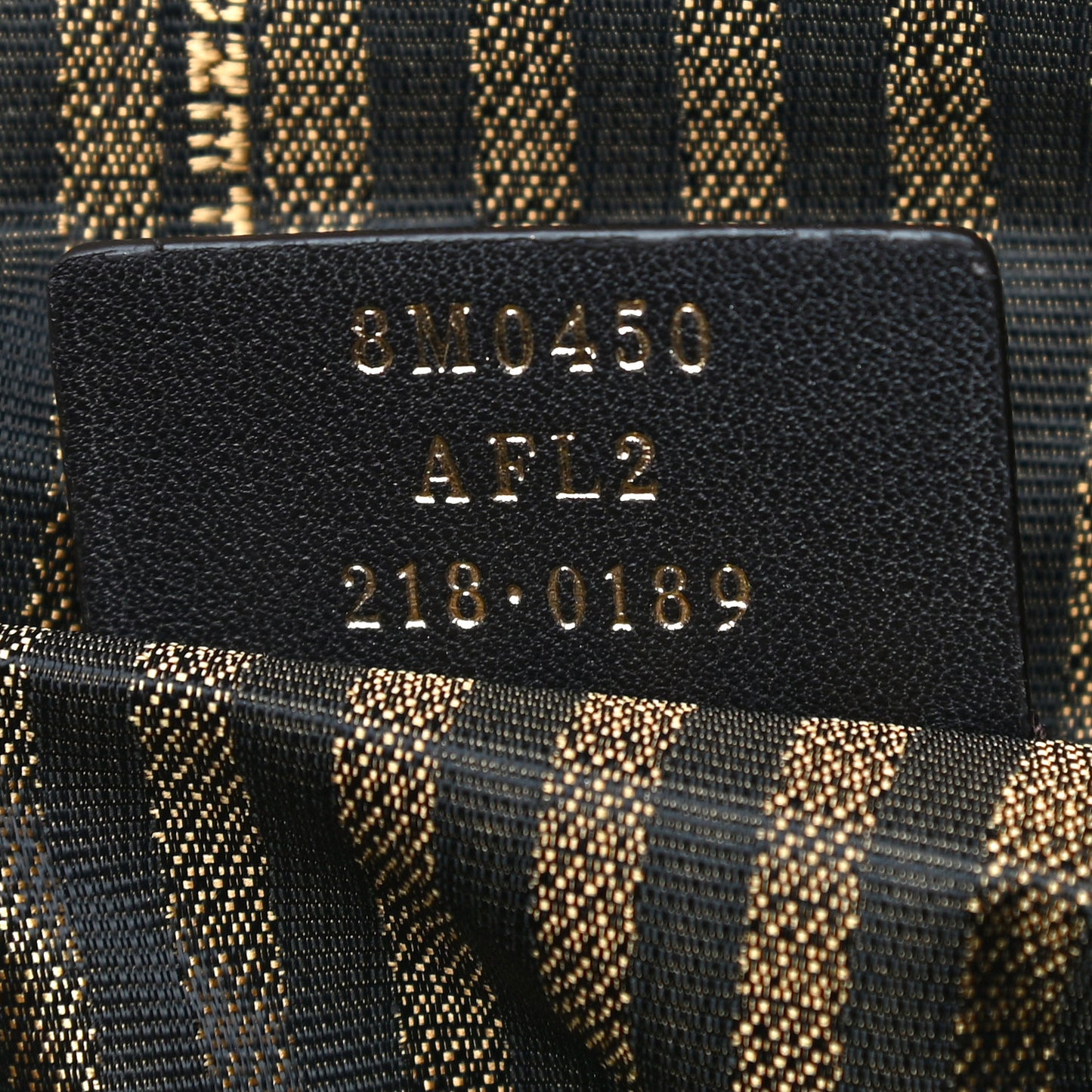 X SARAH COLEMAN Fabric Jacquard Vitello King FF Vertigo Pochette Tobacco Moro Black