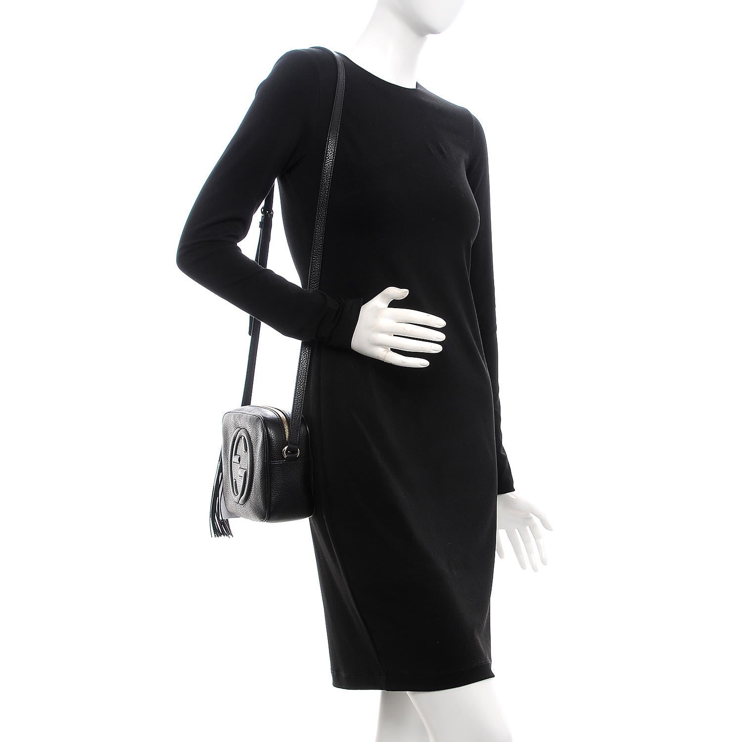 Gucci Pebbled Calfskin Small Soho Disco Bag Black 2 of 9