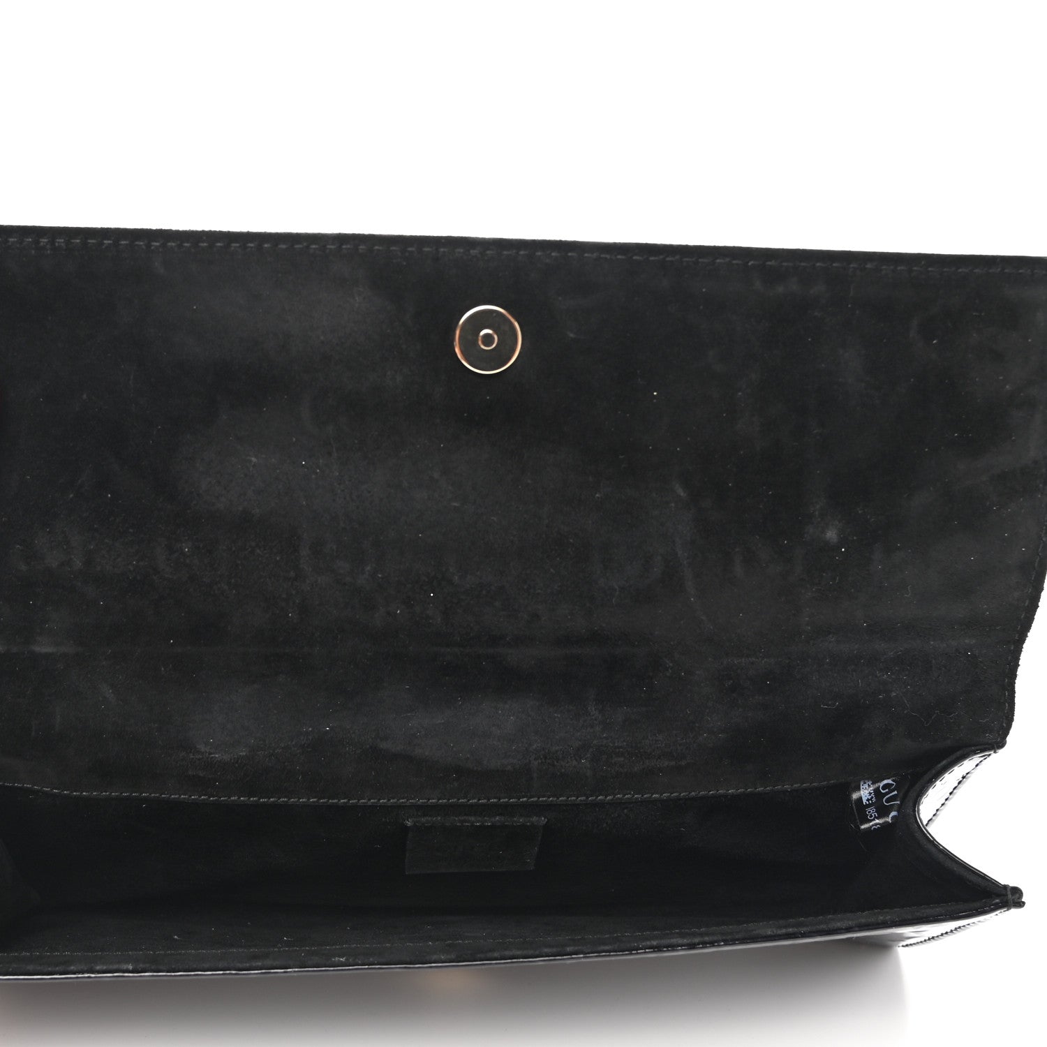 Gucci Patent Microguccissima Small Broadway Clutch Black 5 of 8