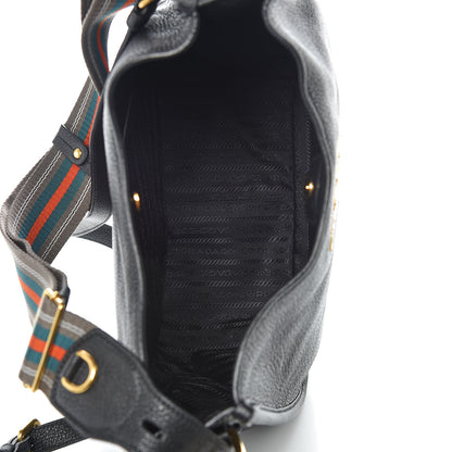 Prada Vitello Daino Hobo Black 8 of 11