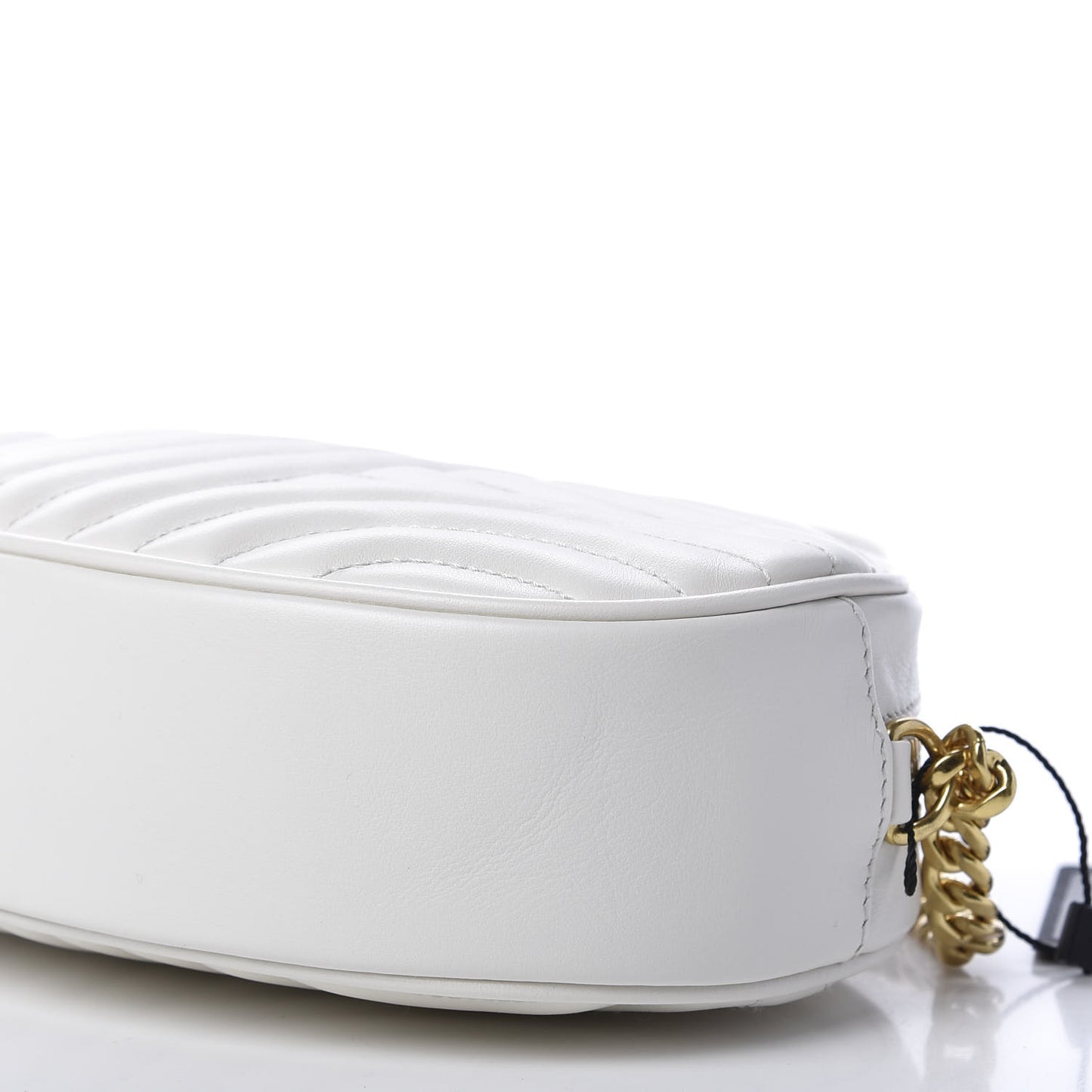 Soft Calfskin Impunture Diagramme Chain Crossbody White