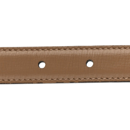 Gucci Azalea Calfskin Enamel Monochrome Double G 20mm Belt 110 44 Camelia 4 of 5