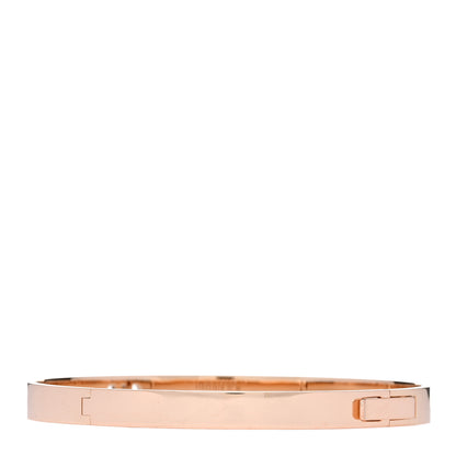 Hermes 18K Rose Gold Diamond PM H D'Ancre Bracelet LG 2 of 4