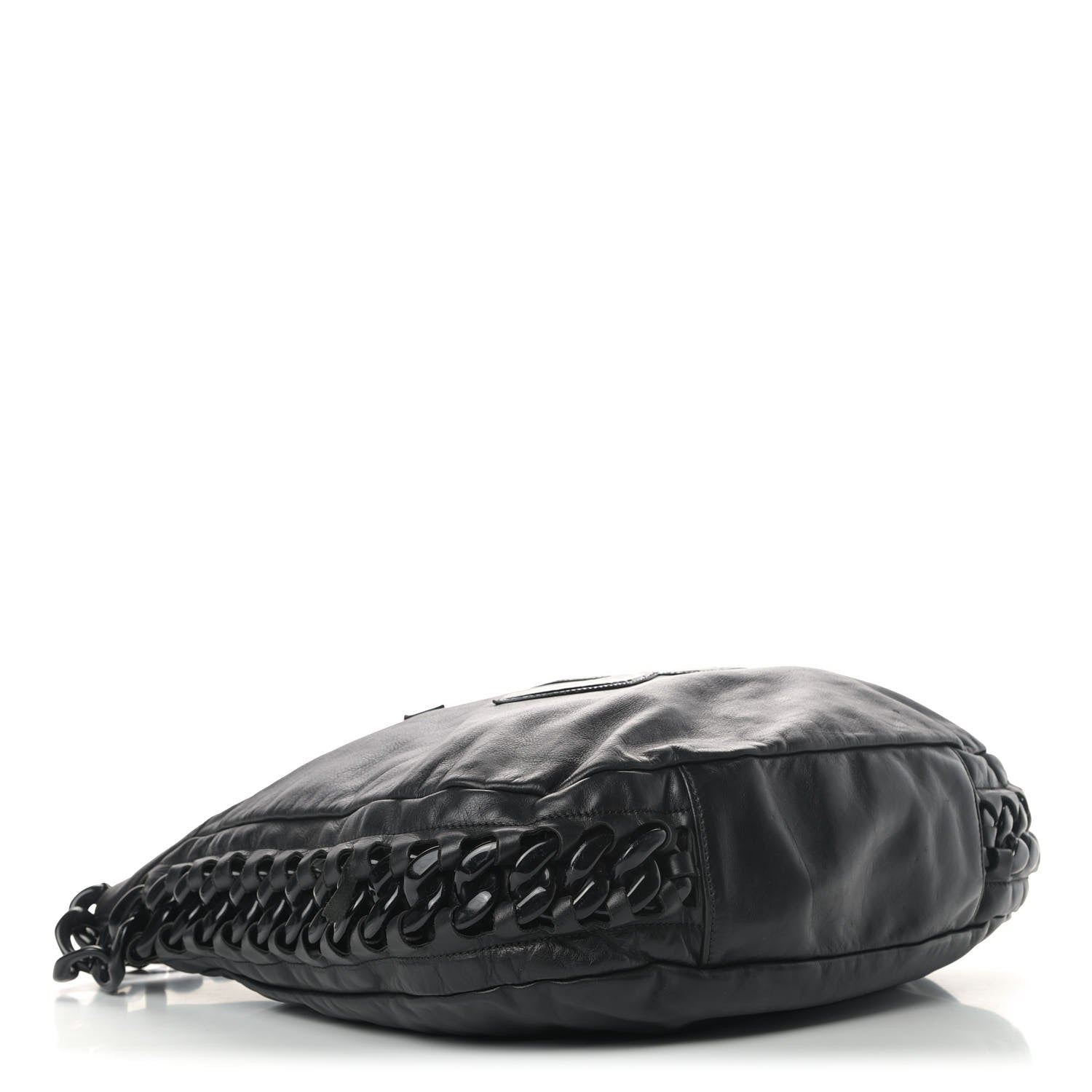 Chanel Calfskin Modern Chain Rhodoid Hobo Black 3 of 6