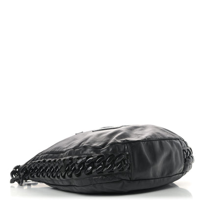 Chanel Calfskin Modern Chain Rhodoid Hobo Black 3 of 6