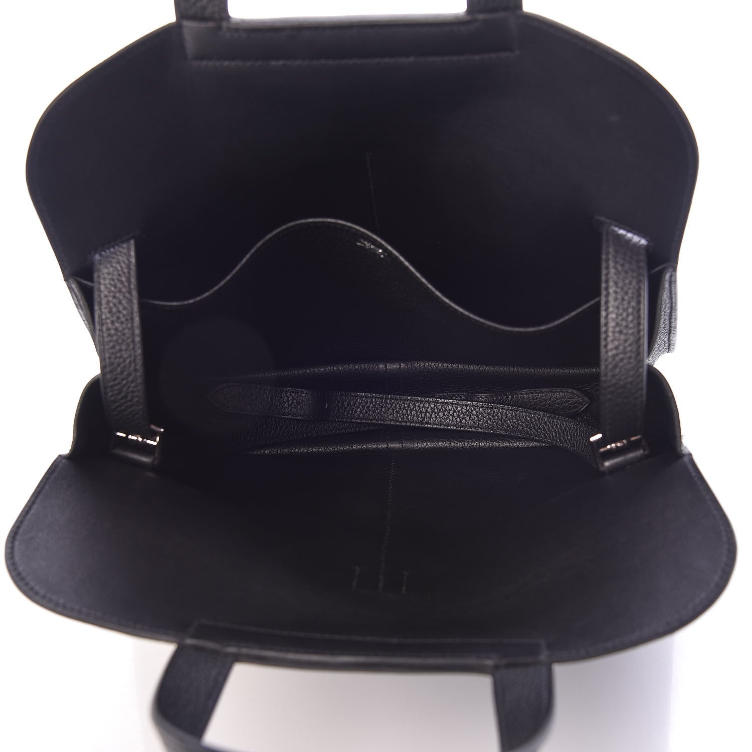 Hermes Taurillon Clemence Halzan 31 GM Black 5 of 9