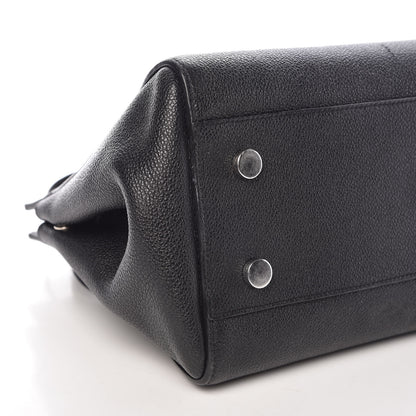 Saint Laurent Grained Calfskin Small Cabas Rive Gauche Black 5 of 13