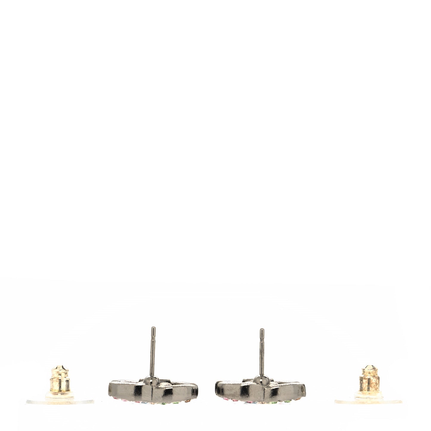Ruthenium Crystal CC Earrings Multicolor