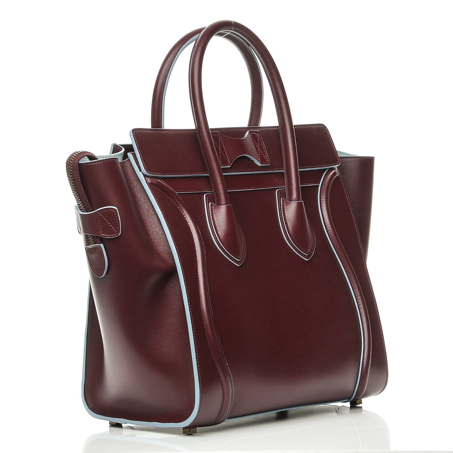 Palmelato Mini Luggage Burgundy Azur Blue