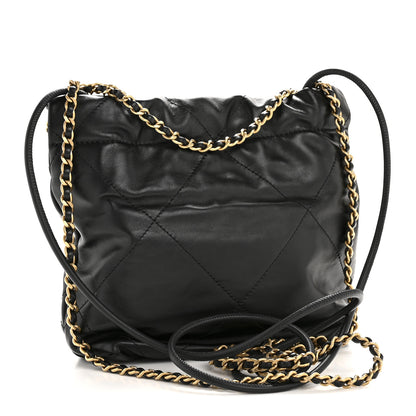 Chanel Shiny Calfskin Quilted Mini Chanel 22 Black 3 of 11