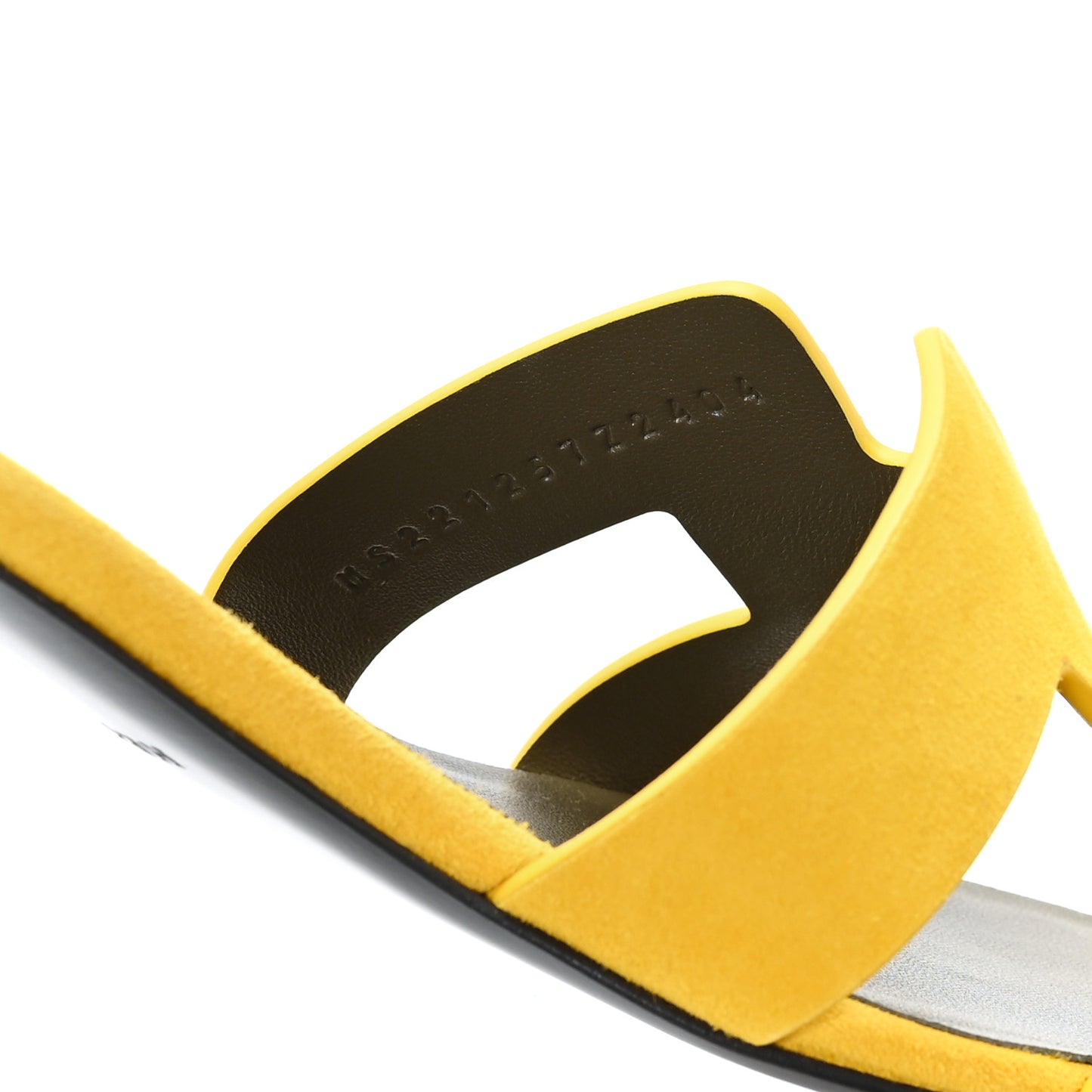 Suede Goatskin Oasis Sandals 41 Jaune Sable