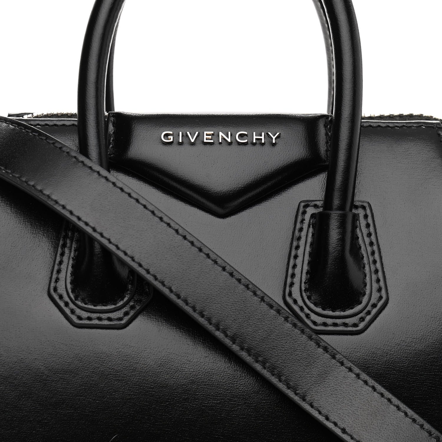 Givenchy Shiny Lord Calfskin Mini Antigona Black 8 of 10