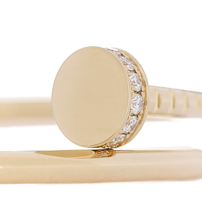 Cartier 18K Yellow Gold Diamond Small Juste Un Clou Bracelet 17 5 of 6