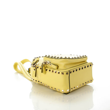 Valentino Garavani Calfskin Mini Rockstud Backpack Light Yellow 4 of 7