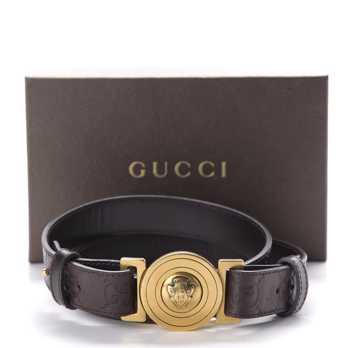 Guccissima Hysteria Belt 80 32 Brown