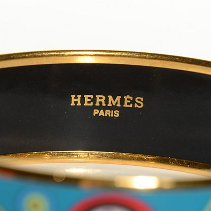 Hermes Enamel Printed Wide Tohu Bohu Bracelet 65 3 of 10