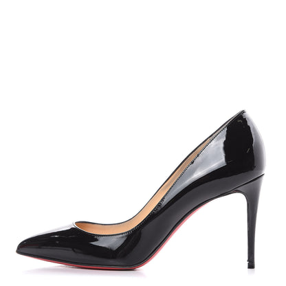 Christian Louboutin Patent Pigalle Follies 70 Pumps 38 Black 1 of 12