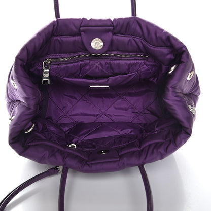 Prada Tessuto Nylon Bomber Tote Purple 7 of 9