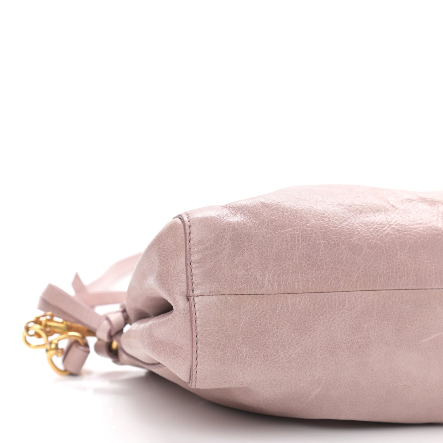 Vitello Shine Crossbody Clutch Mughetto