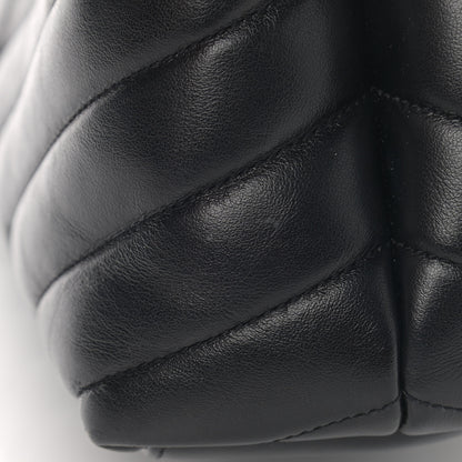 Saint Laurent Calfskin Y Quilted Monogram Medium Loulou Chain Satchel Black 13 of 13